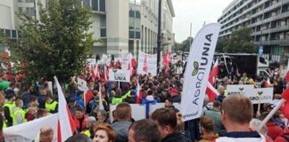 "Piątka Kaczyńskiego" Protesty rolników w Warszawie 30.09.2020